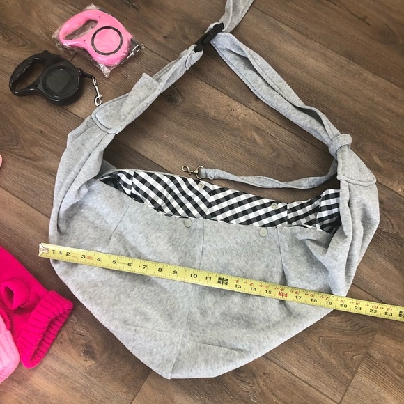 Small Dog Puppy Supplies Lot - Sling Sweaters Leashes Harness - Picture 8 of 10